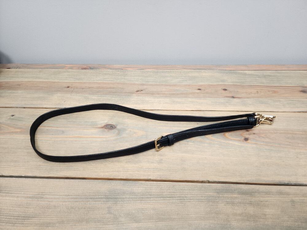 Michael Kors Leather Replacement Strap Handbag Purse Black L48” x W1/2”